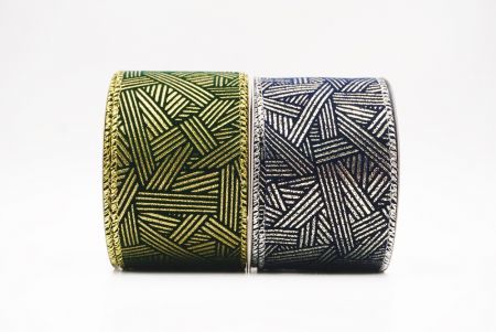 धात्विक ज्यामितीय अमूर्त रेखाएँ वायर्ड रिबन_KF9618.KF9619 (2)